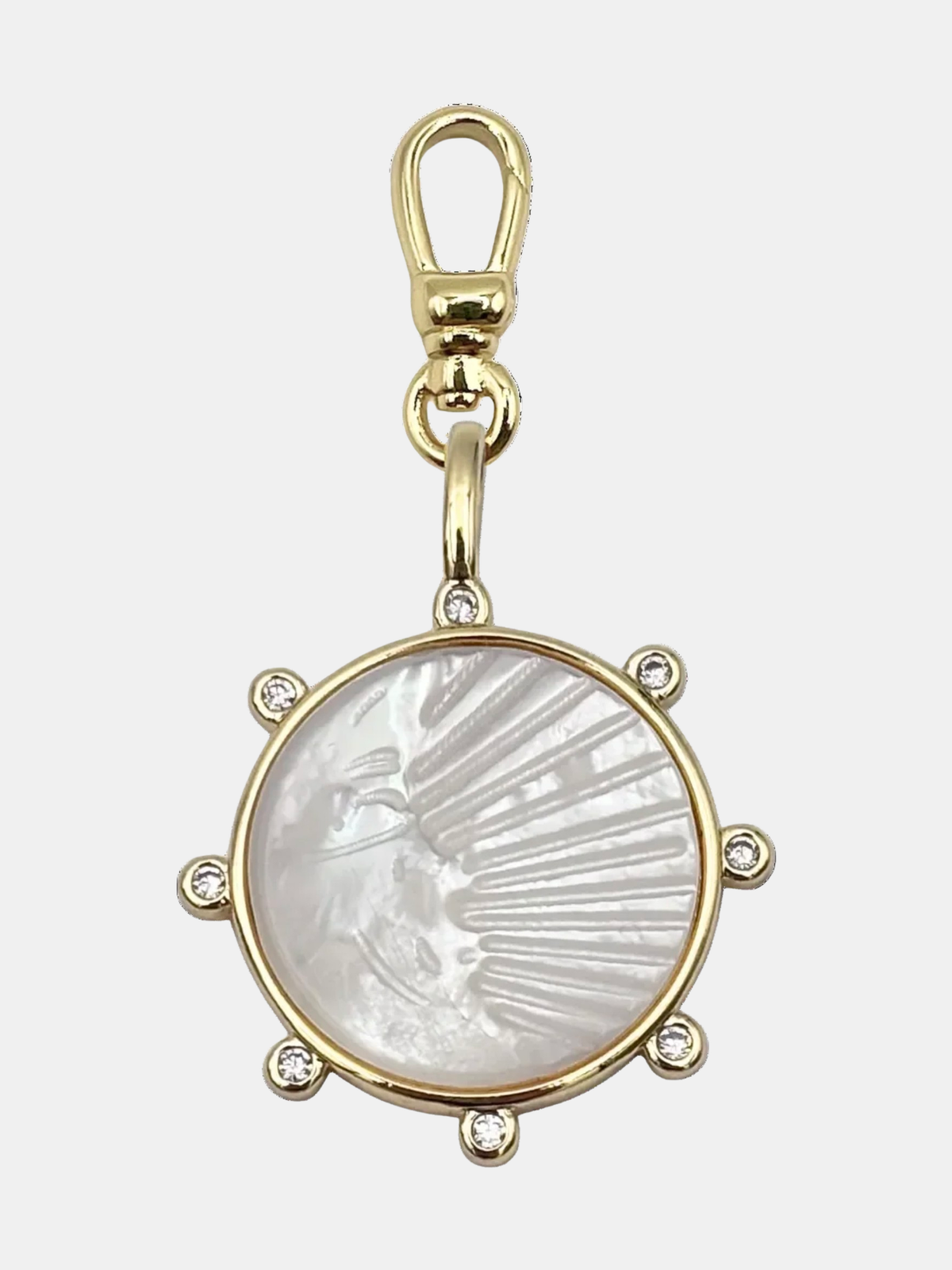 Gem Moon Charm - Periwinkle