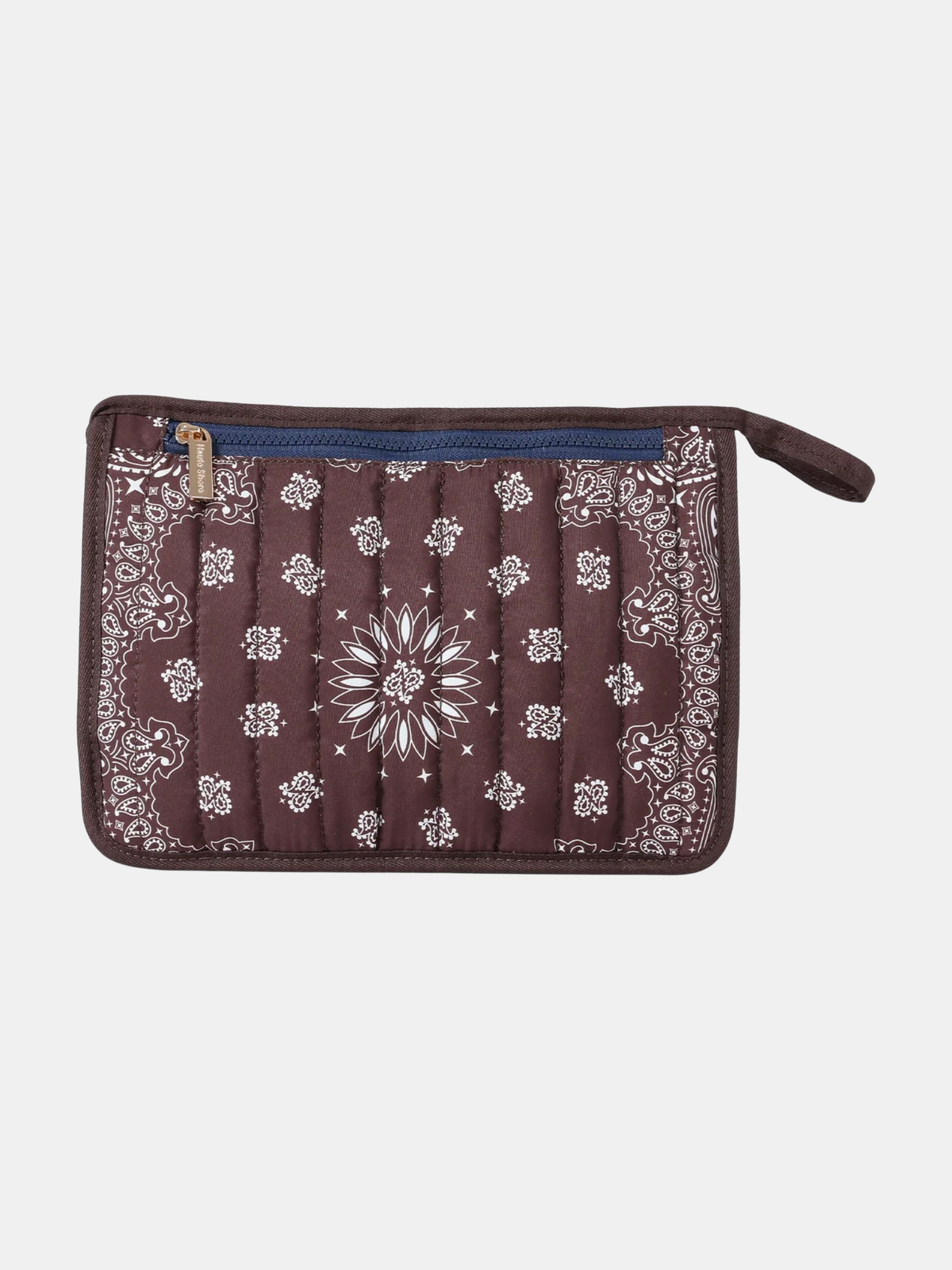 Bandana Print Pouch - Periwinkle