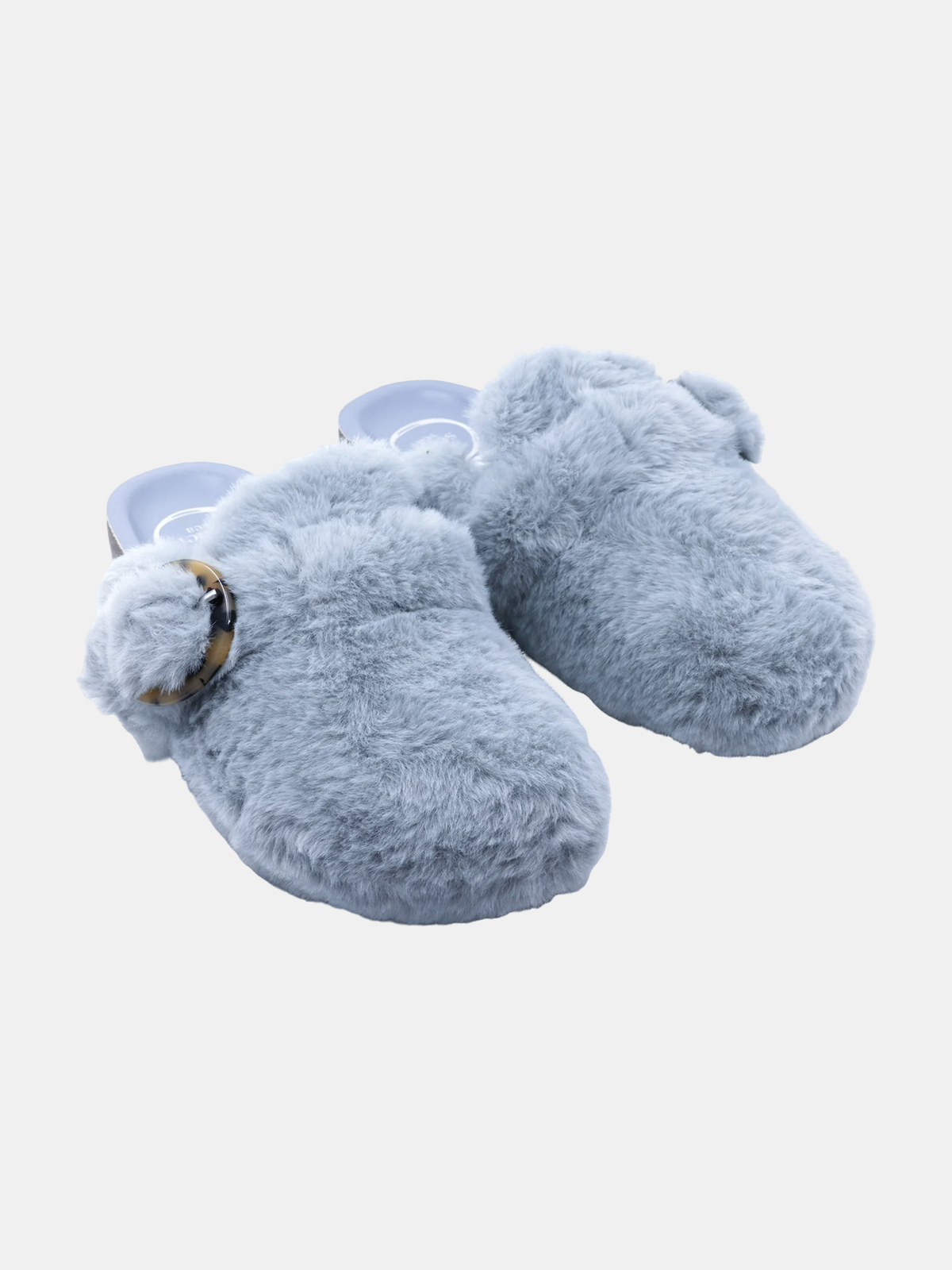 Aspen Fur Clog - Periwinkle
