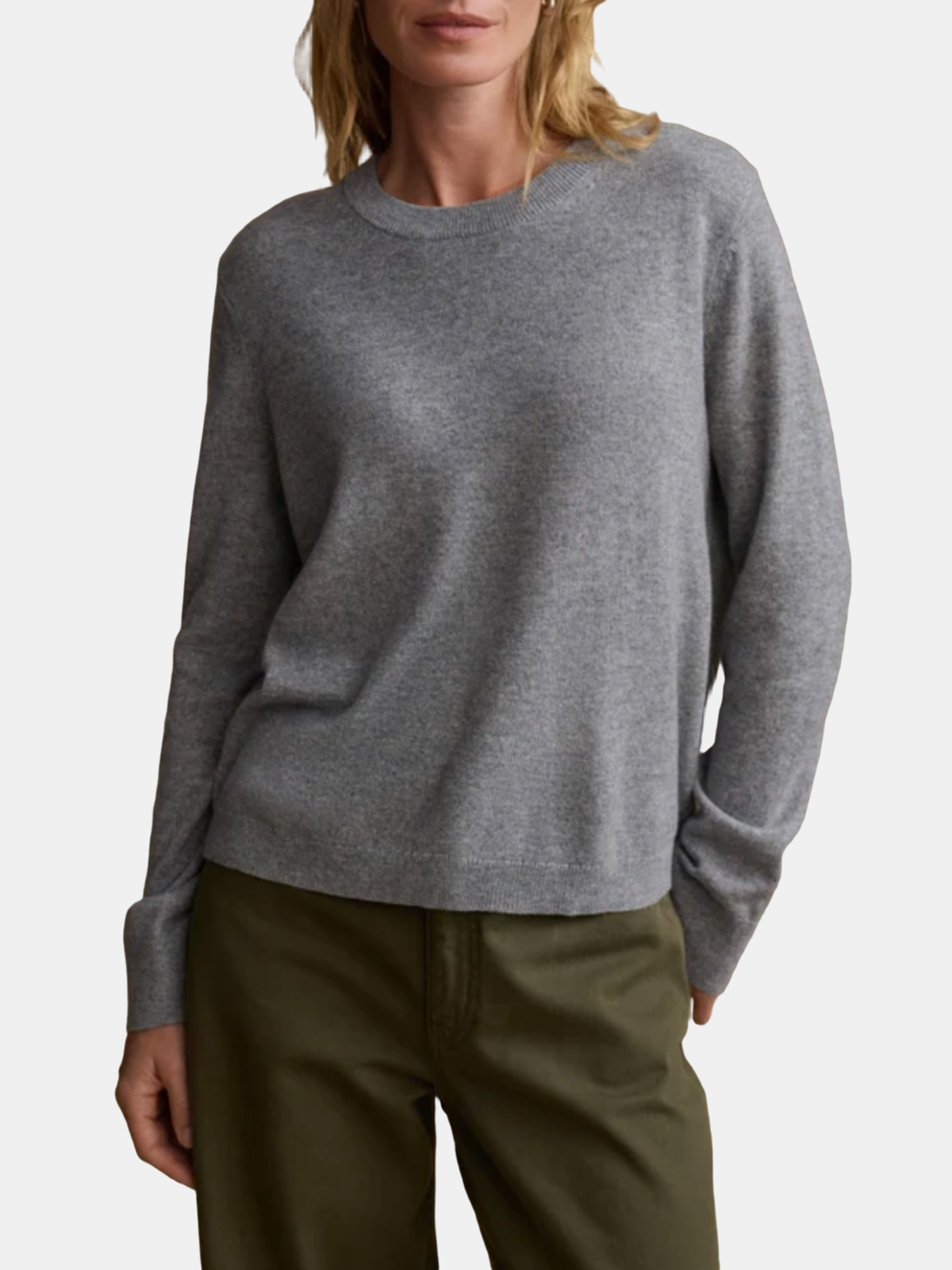 Flynn Cashmere Crewneck - Periwinkle