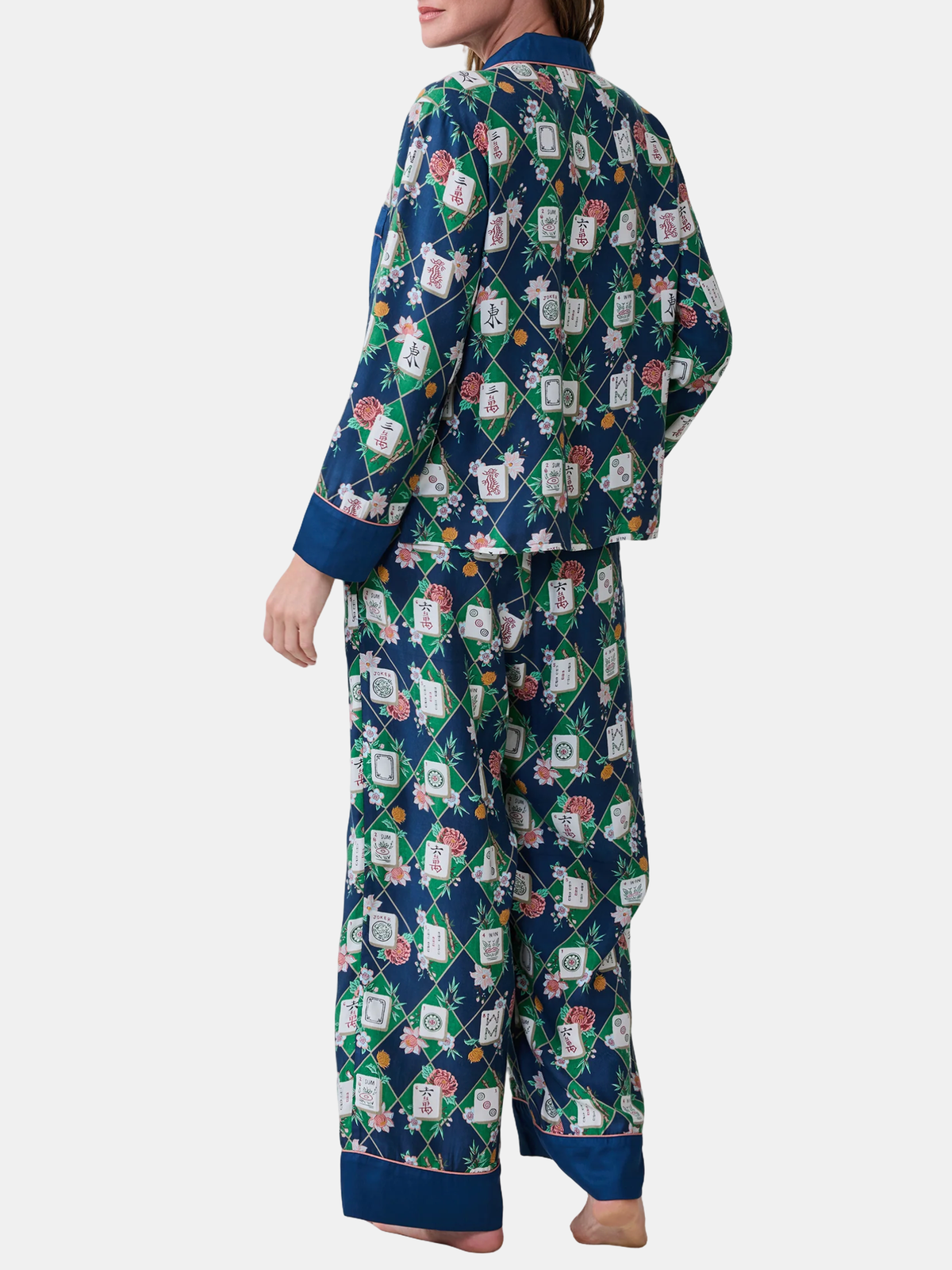 Mahj Garden-Eco Satin Soho Set - Periwinkle