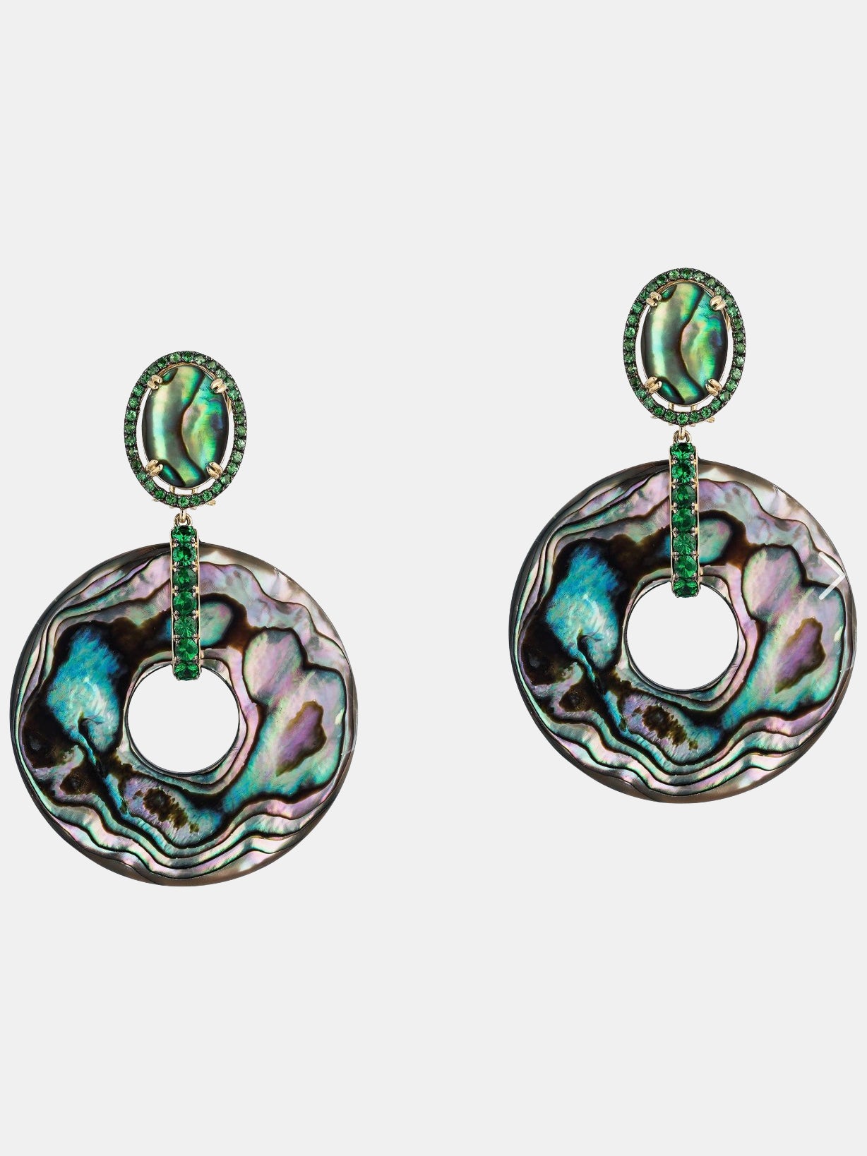 Abalone Oval Earrings