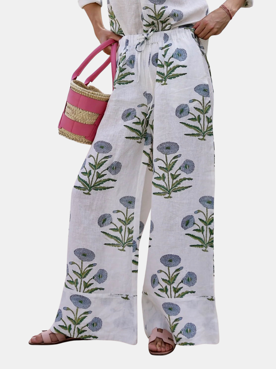 Montecito Wide Leg Pant - Periwinkle