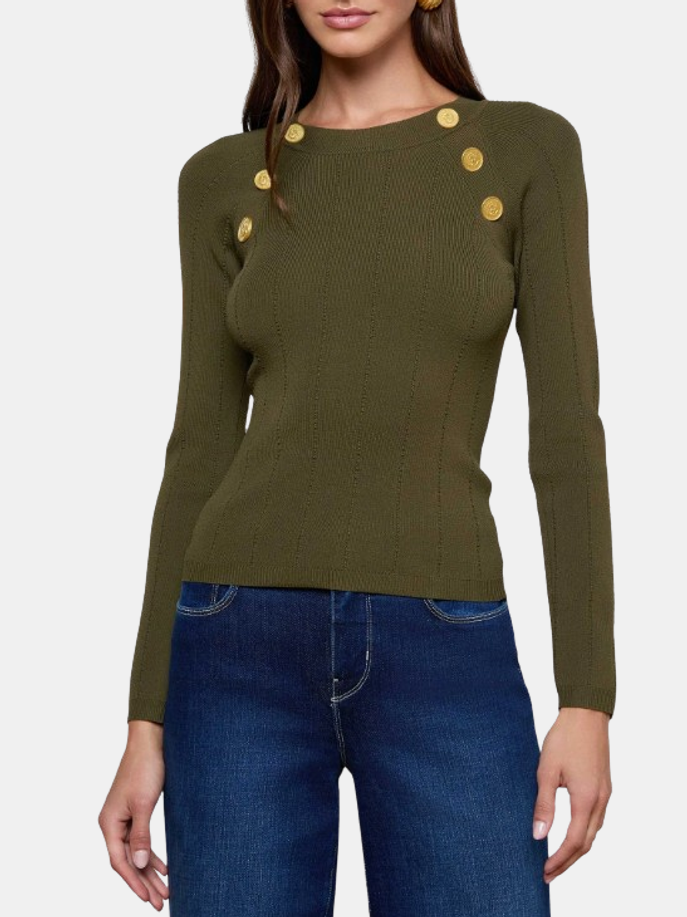 Gretchen Long Sleeve Button Pullover