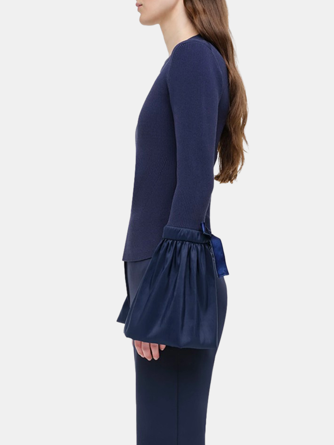 Agata Taffeta Knit Top