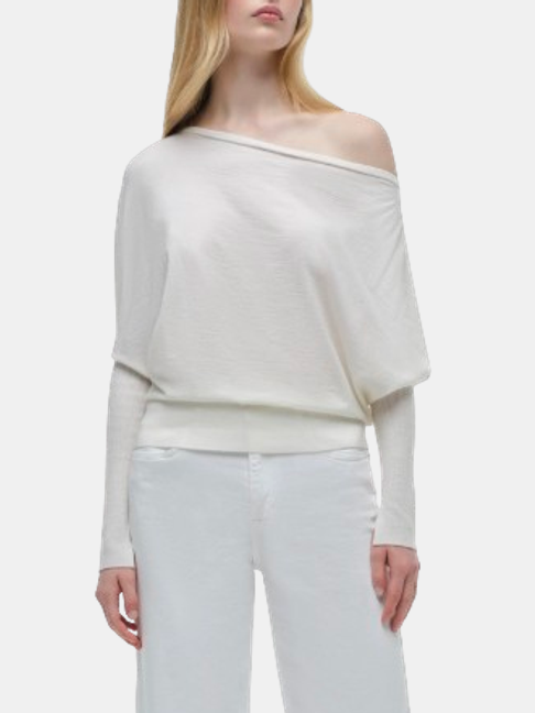 Lavina Draped Off Shoulder Sweater