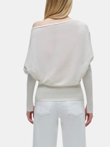 Lavina Draped Off Shoulder Sweater