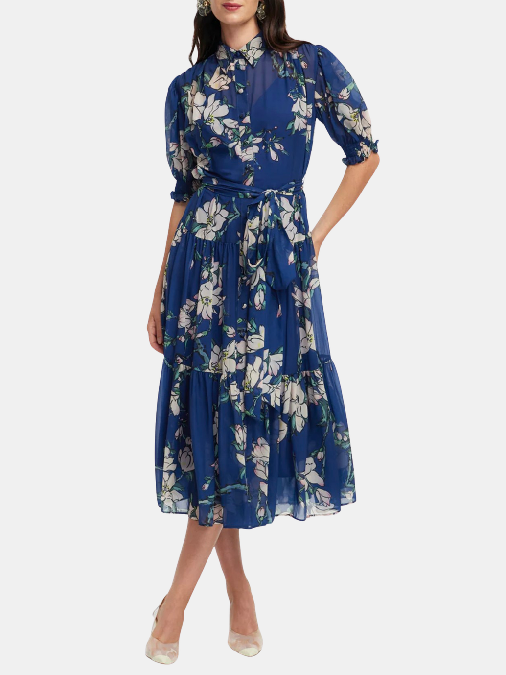 Ellie Bishop Sleeve Midi Dress