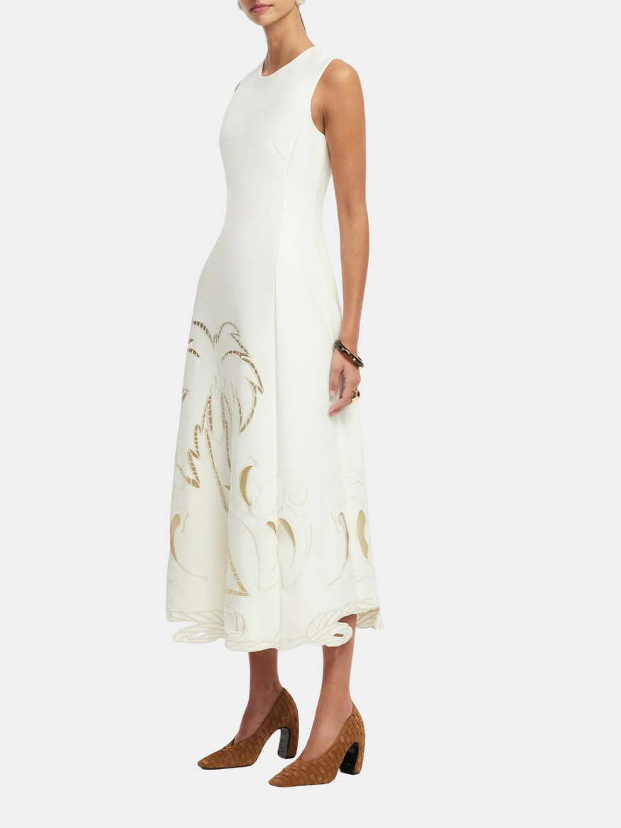 Cleo Applique Sleeveless Midi