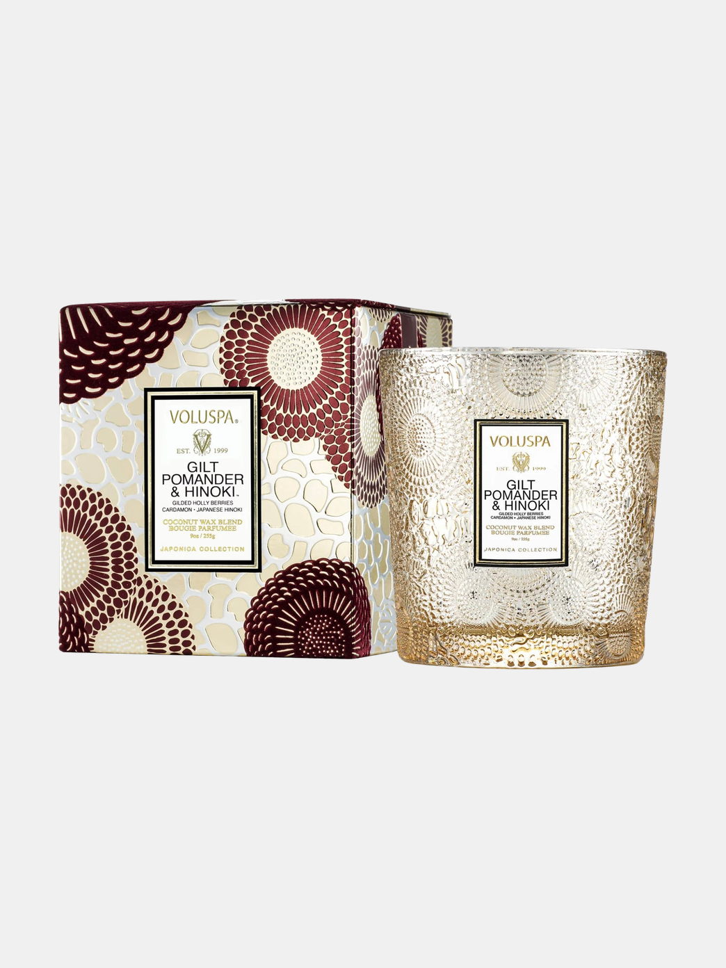 Gilt Pomander & Hinoki Classic Candle