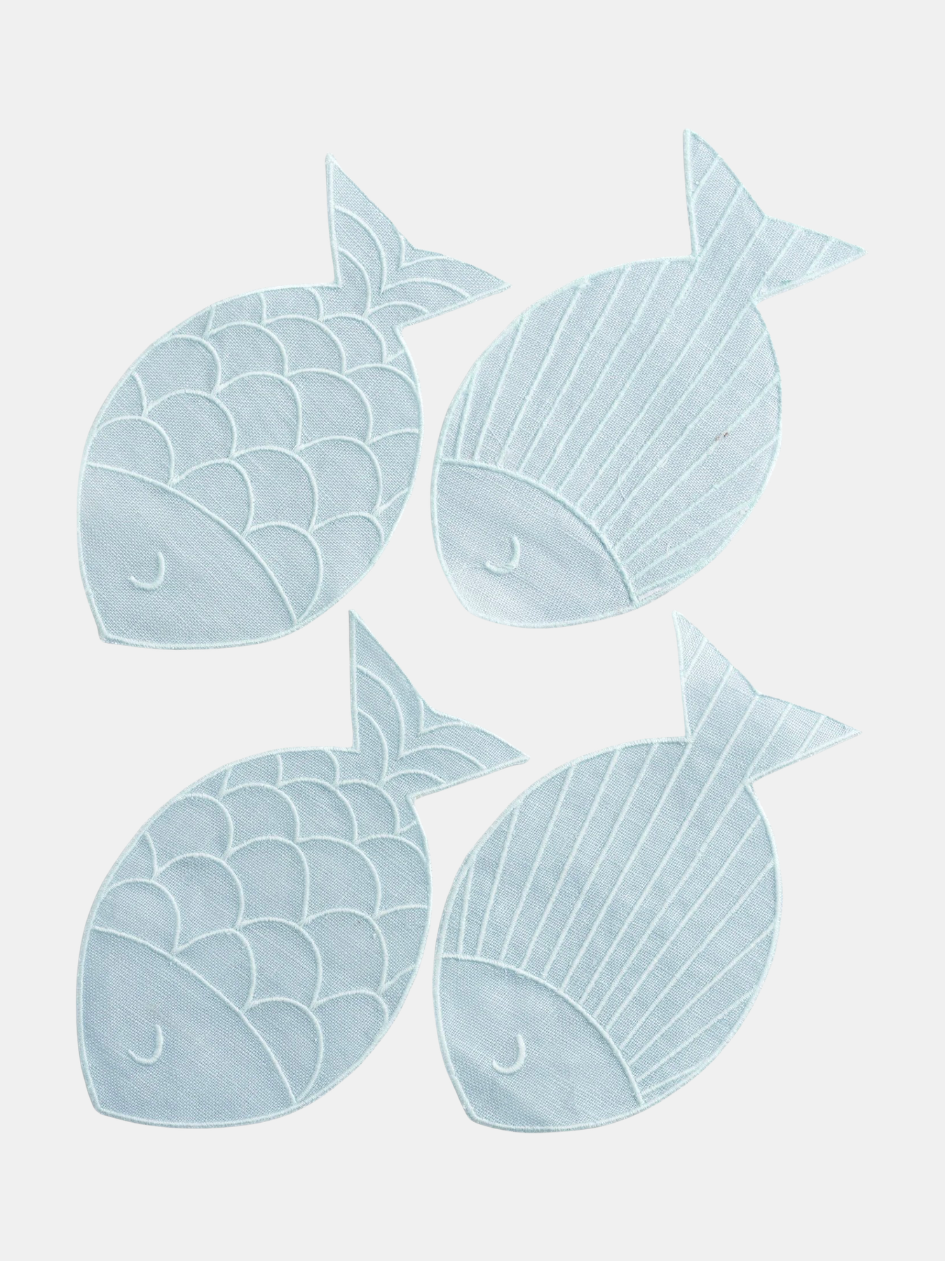 Sardine Cocktail Napkins - Set of 4