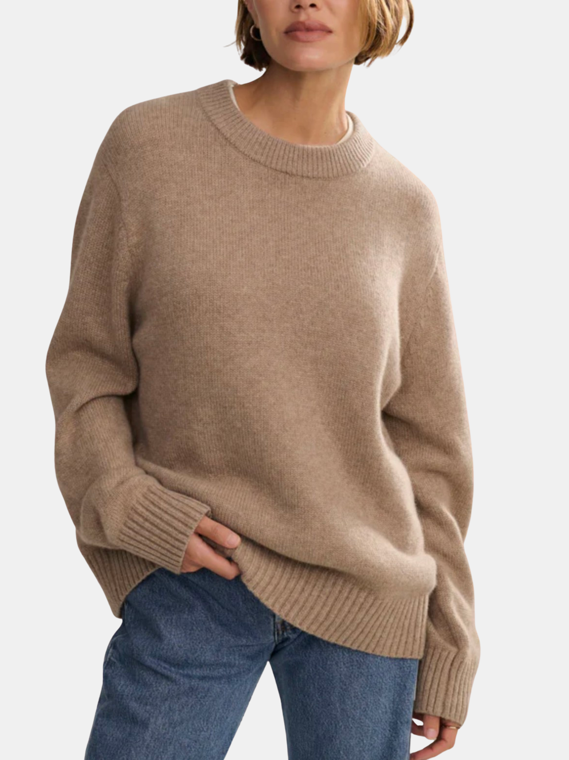 Cashmere Oversized Crewneck