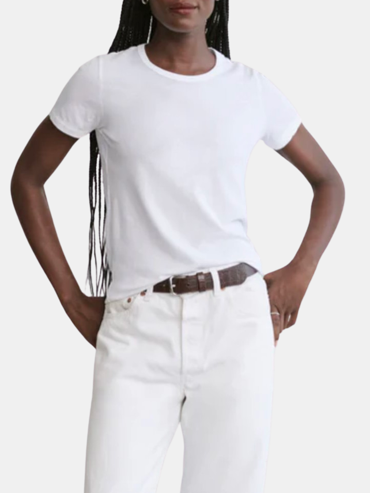 Cotton Slim Tee - Periwinkle