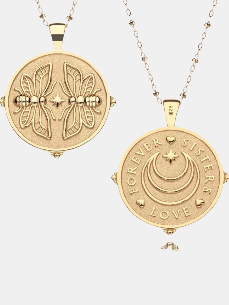 Sisters Forever JW Original Pendant Coin - Periwinkle