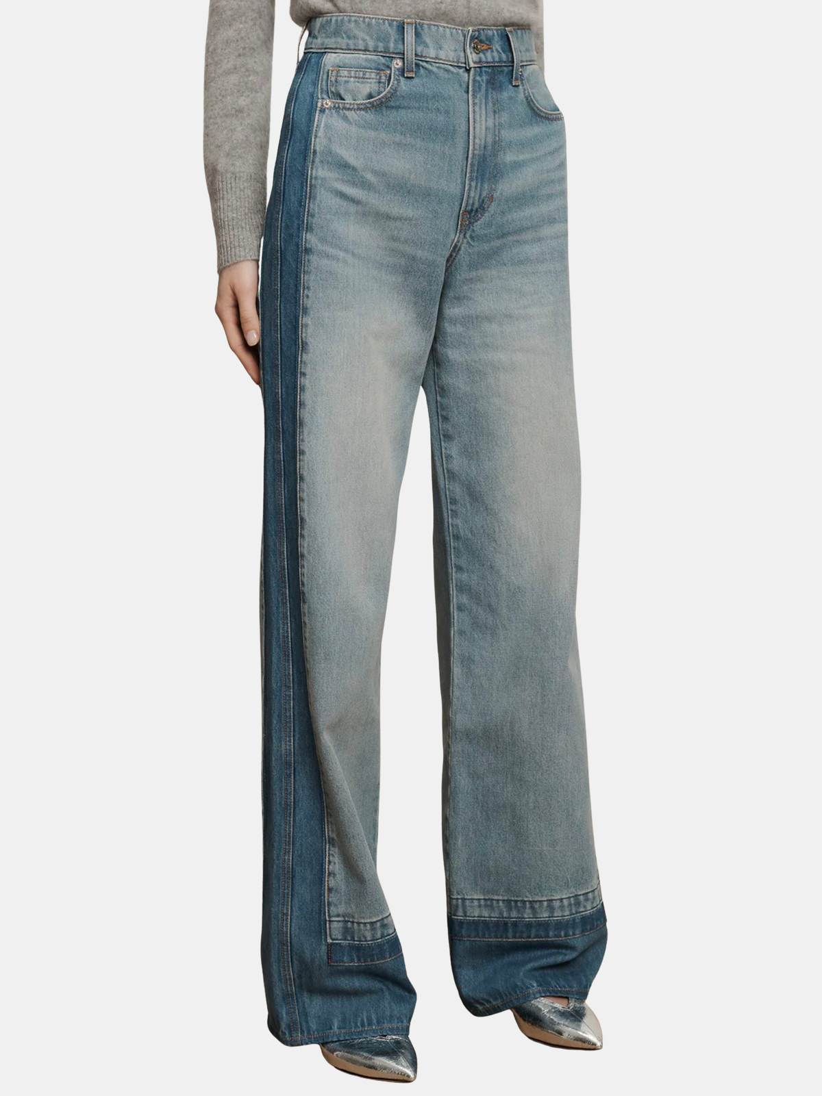Taylor High Rise Wide Leg - Periwinkle