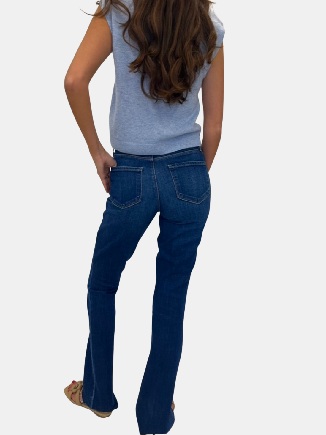 Ruth High-Rise Straight Jean - Periwinkle