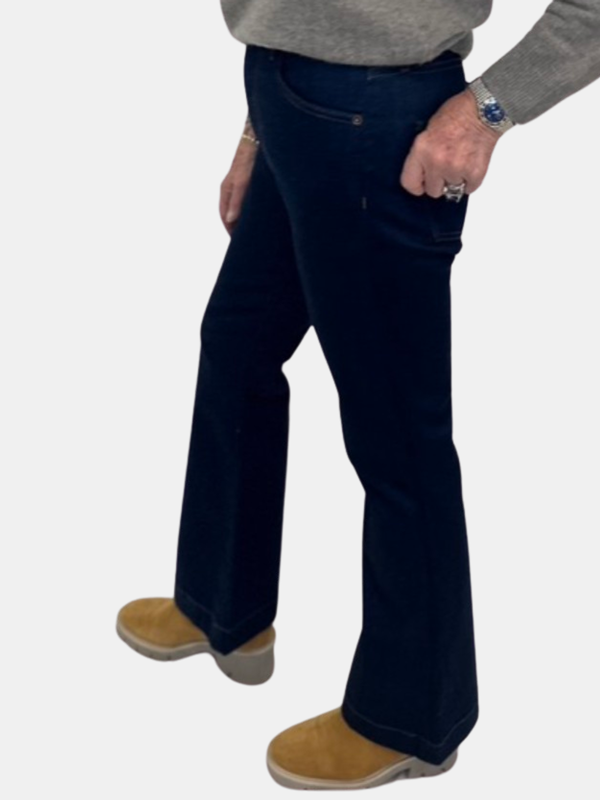 Carson Ankle Flare - Periwinkle