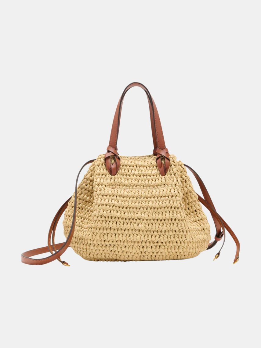 Gio Floral Raffia Crossbody