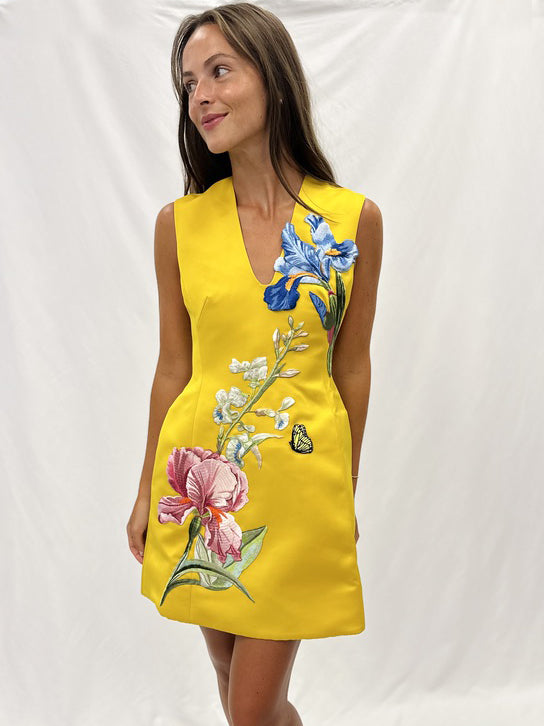 Bree Embroidery Mini Dress