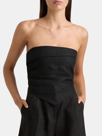 Antibes Strapless Top - Periwinkle