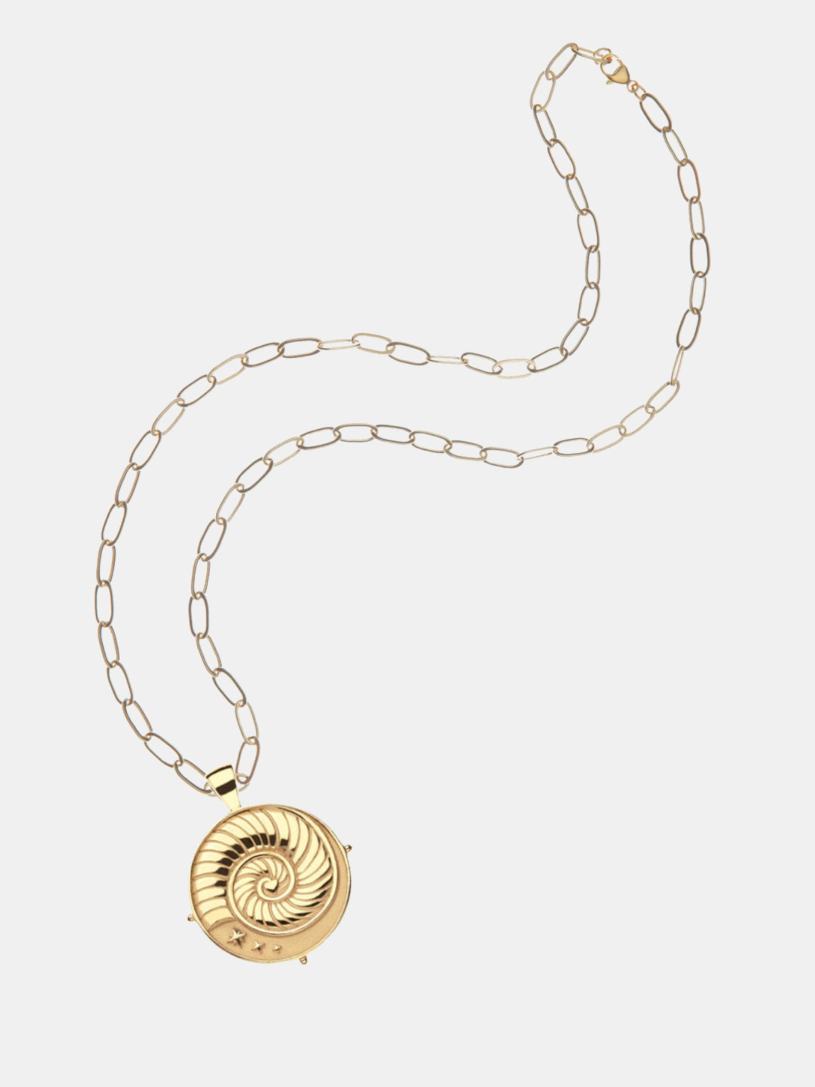 JW Original Pendant Coin 18" Drawn Link - Periwinkle