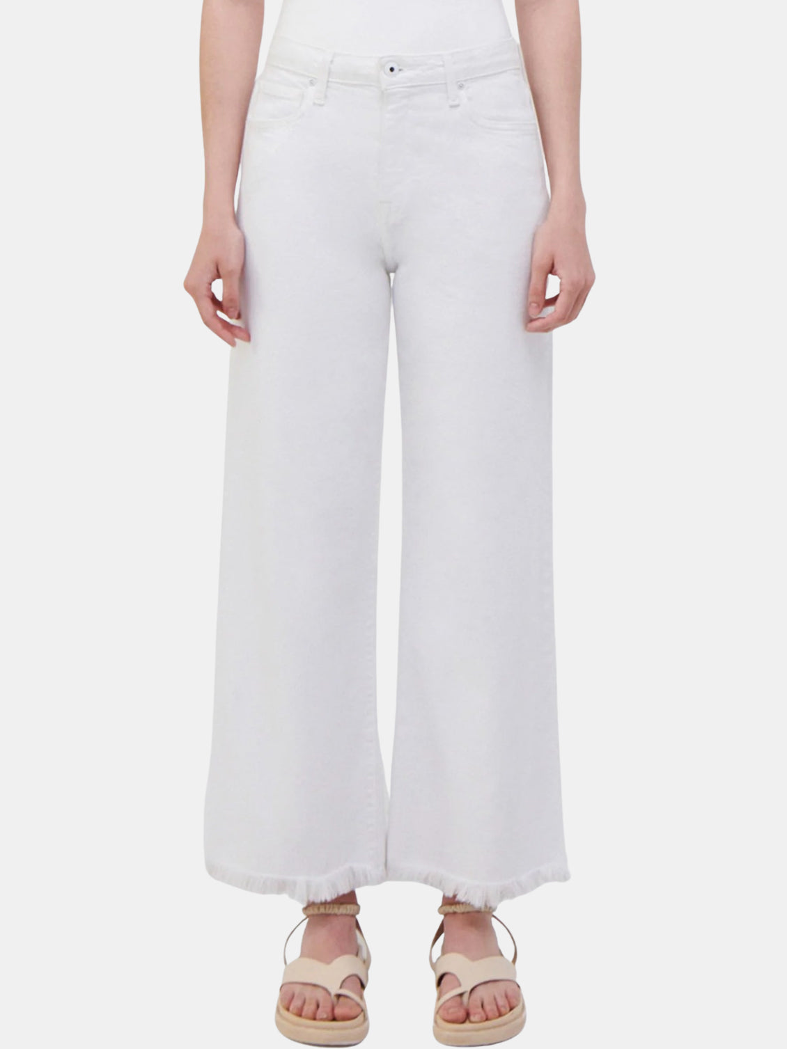 Jude High Rise Wide Crop - Periwinkle