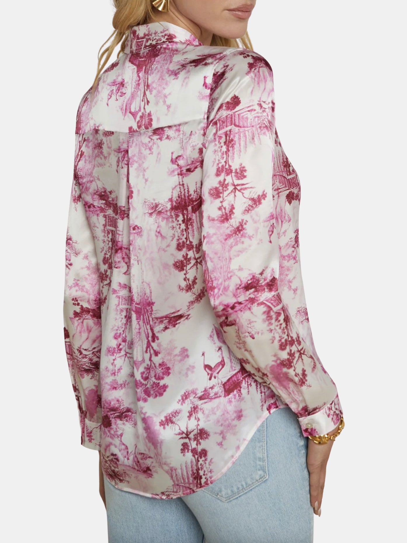Tyler Long Sleeve Blouse - Periwinkle