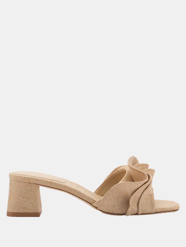 Brigitte Ruffle Mule - Periwinkle