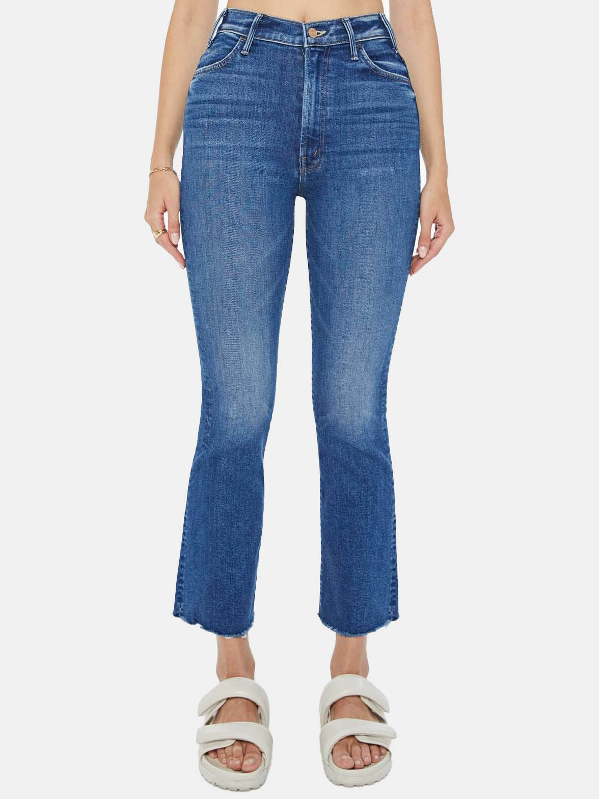 The Hustler Ankle Fray Jeans - Periwinkle