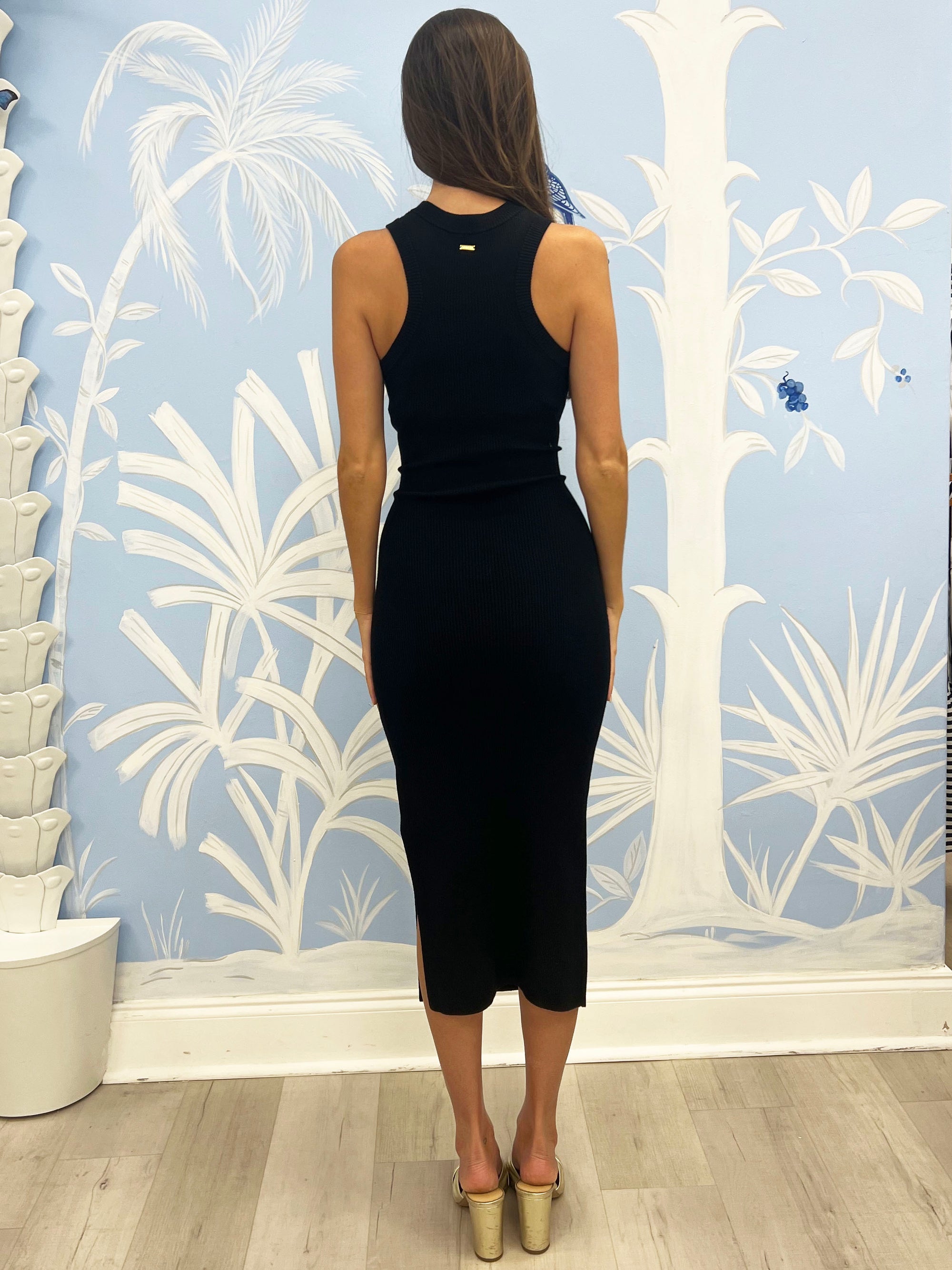 Tie-Front Midi Dress