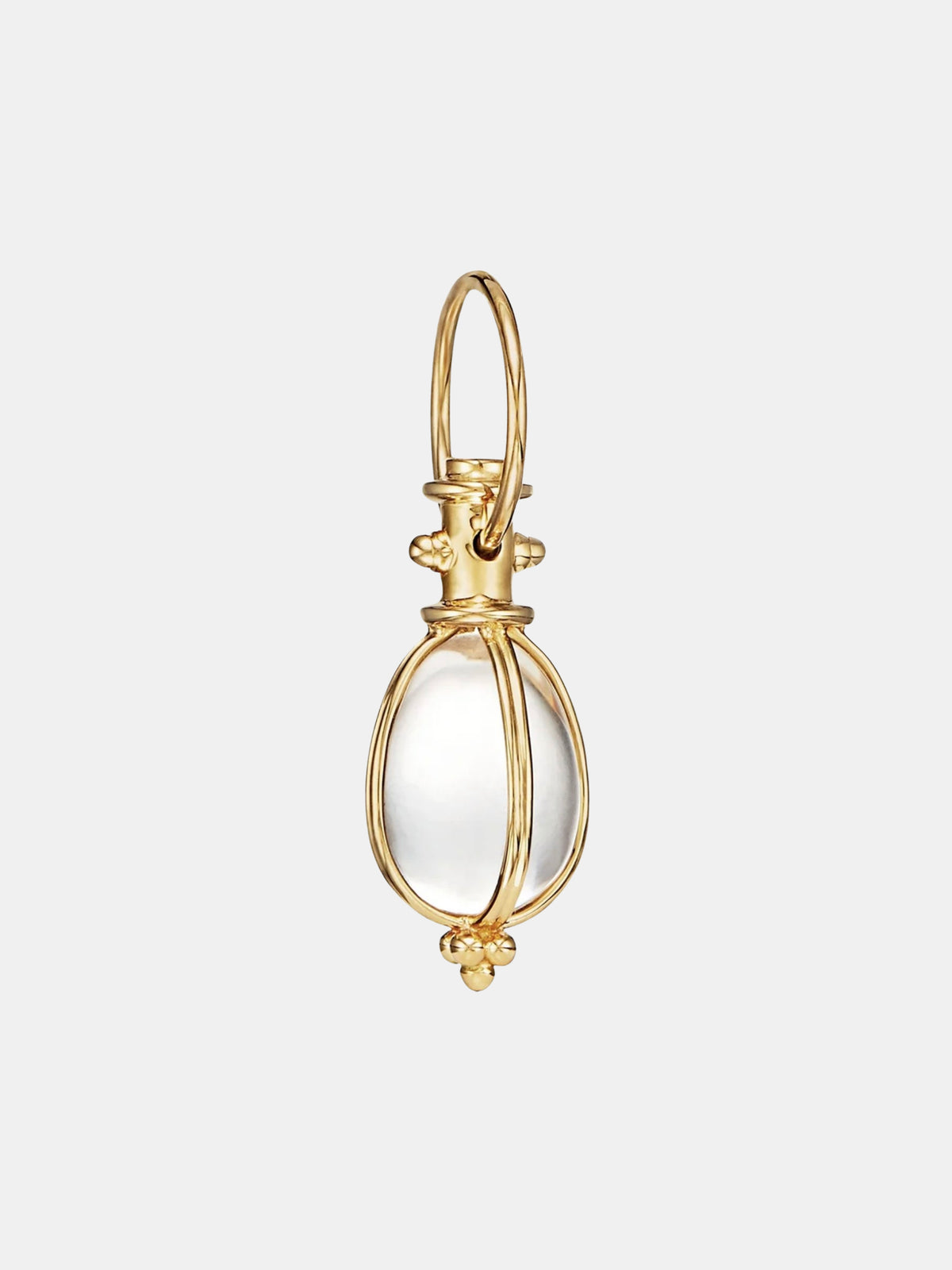18k Original Rock Crystal Amulet - Periwinkle