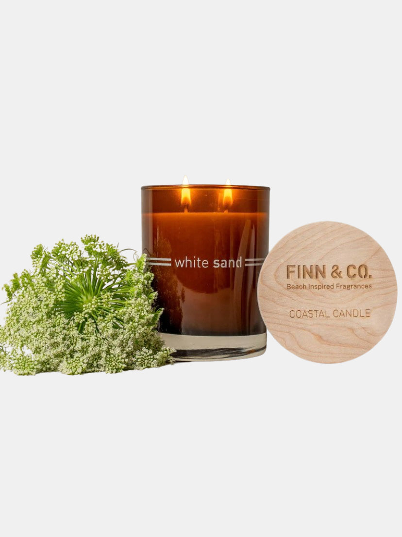 White Sand Candle - Periwinkle