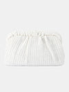 Amalia Pleated Woven Clutch