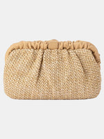 Amalia Pleated Woven Clutch