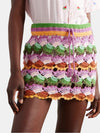 Bananas Crochet Stitch Skirt - Periwinkle 