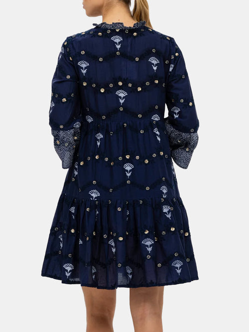 Fran Belted Mini Dress Periwinkle