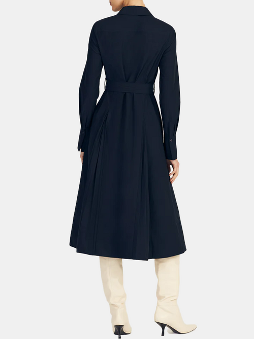 Annette Pleated Shirt Dress