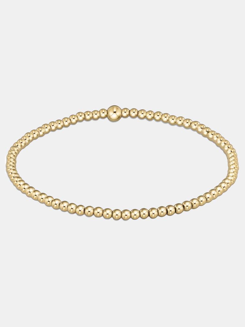 Classic Gold 2.5mm Bead Bracel