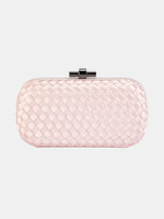 Evelyn Woven Clutch - Periwinkle 