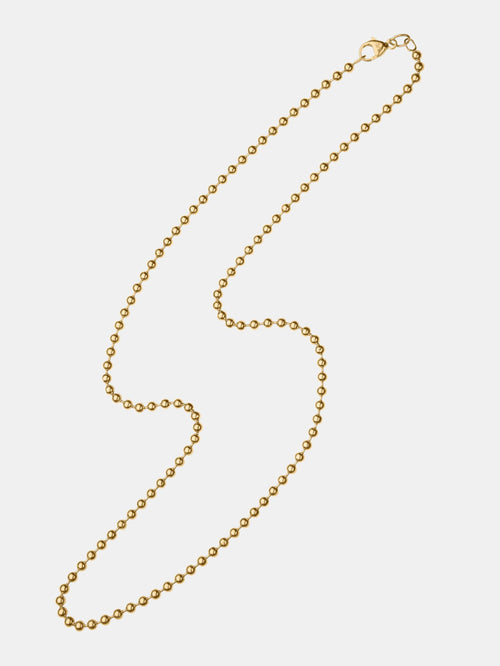 Gold-Filled Ball Bead Chain - Periwinkle 