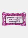 Got It All Together Needlepoint Pillow - Periwinkle 