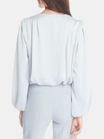 Hollow Blouse - Periwinkle 