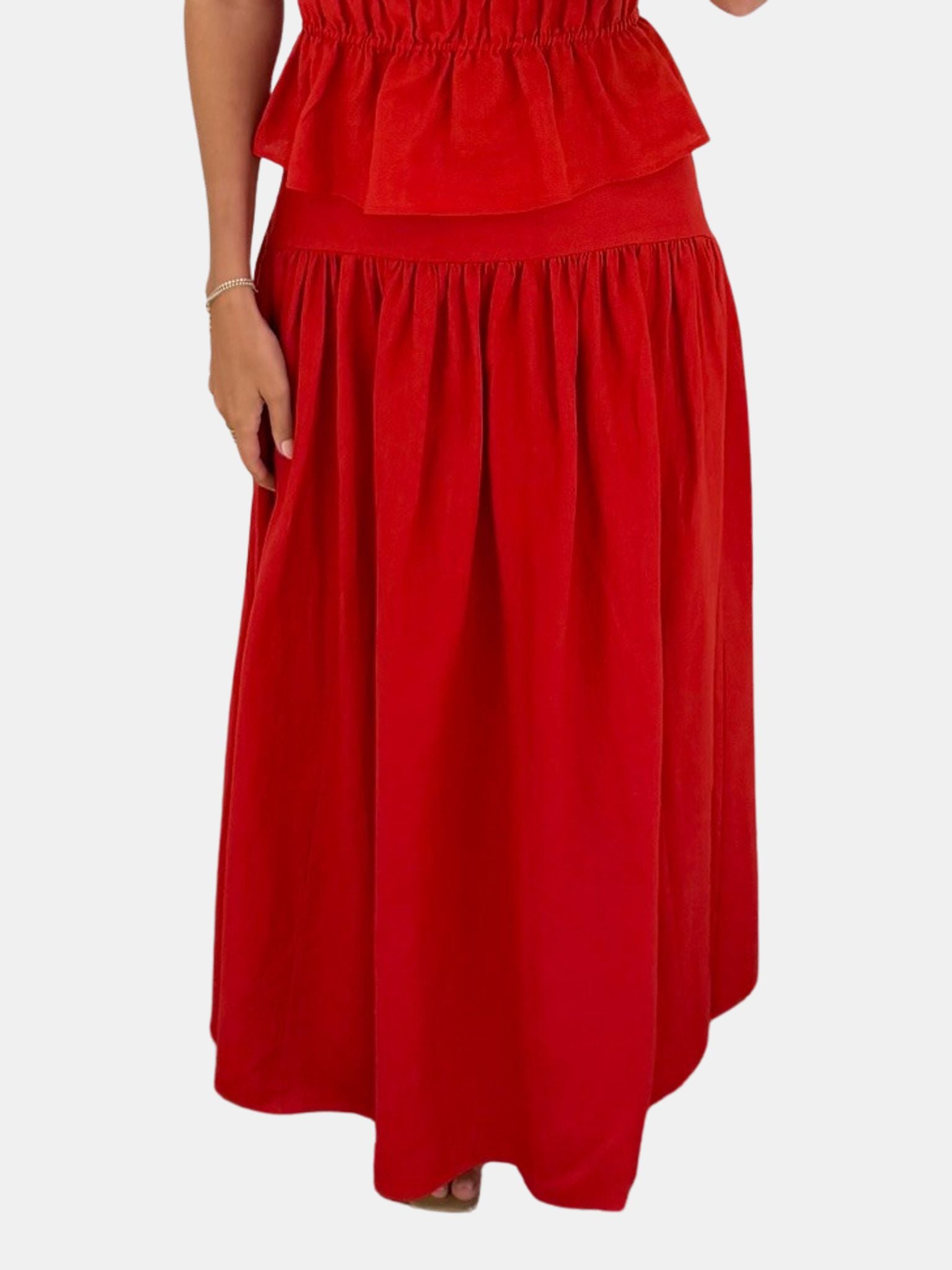 Procida Linen Skirt - Periwinkle 