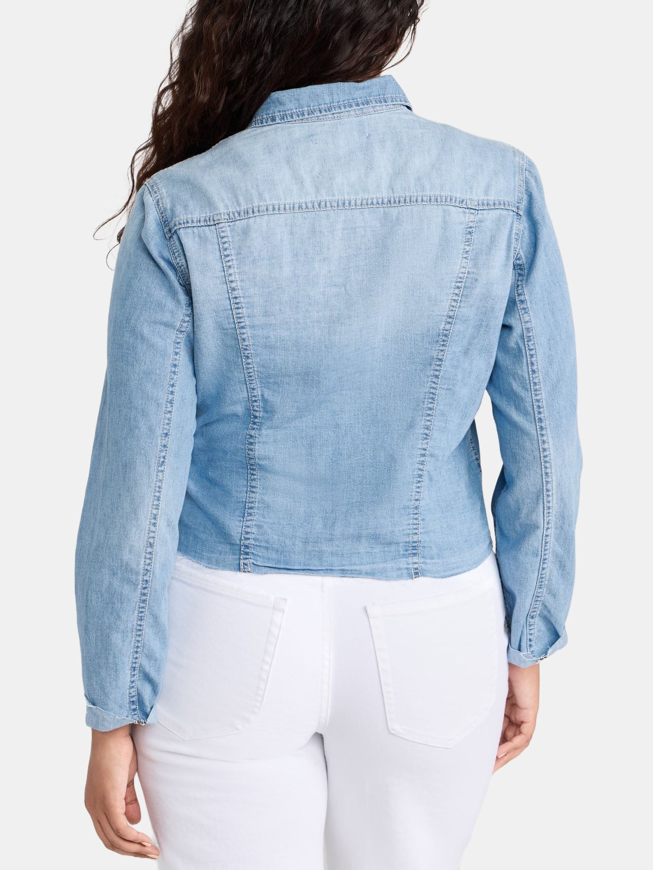 Janelle Slim Raw Jacket - Periwinkle 