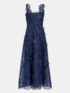 Juliette Organza Long Dress - Periwinkle 