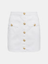 Kris Button Front Mini Skirt