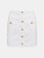 Kris Button Front Mini Skirt