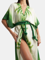Long Kimono With Belt - Periwinkle 