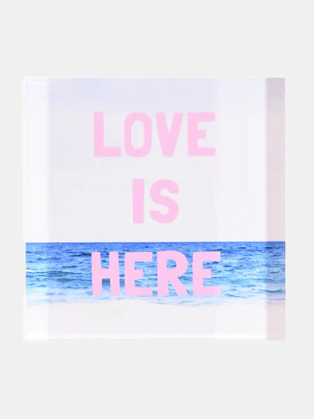 Love Is Here Beach Block of Love - Periwinkle 