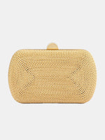 Martina Coiled Rope Clutch - Periwinkle 